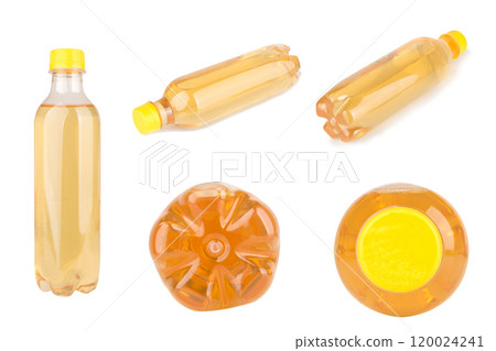 plastic bottle, isolated on white background, water yellow plastic bottle, isolated on white background, water yellow 120024241
