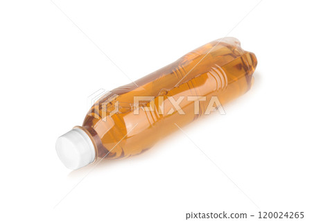 plastic bottle isolated on white background, water yellow plastic bottle isolated on white background, water yellow 120024265