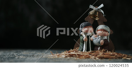 nice and childish holy family, panoramic format nice and childish holy family, panoramic format 120024535