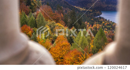 Panoramic View from Neuschwanstein Castle, Germany Panoramic View from Neuschwanstein Castle, Germany 120024617