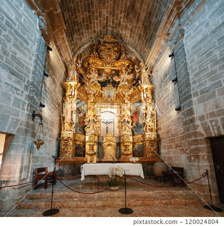 Sant Jaume cathedral in Alcudia, Roman Catholic church, Alcudia. Balearic Islands Spain. 120024804