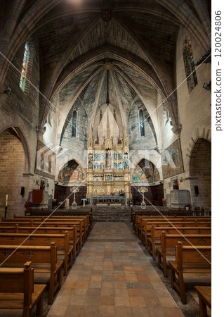 Sant Jaume cathedral in Alcudia, Roman Catholic church, Alcudia. Balearic Islands Spain. 120024806