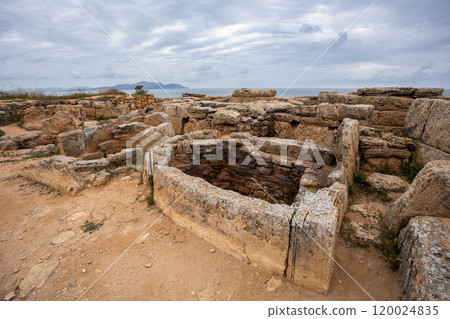 Necropolis de Son Real, Can Picafort, Balearic Islands Mallorca Spain. 120024835