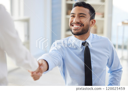 Thank you, handshake or happy man with hr in office for contract, agreement or job interview success. Welcome, praise or employee shaking hands in business meeting for hiring, recruitment or b2b deal Thank you, handshake or happy man with hr in office for contract, agreement or job interview success. Welcome, praise or employee shaking hands in business meeting for hiring, recruitment or b2b deal 120025459