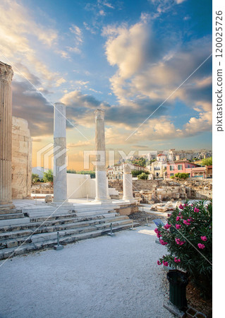 Greece, Athens, Library of Hadrian 120025726