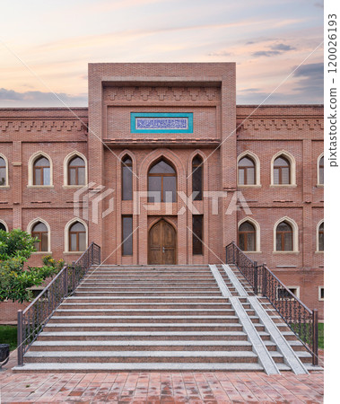 Exploring the Architectural Beauty of Imamzadeh Kompleks in Ganja, Azerbaijan Before Sunset 120026193