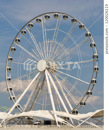 Baku Eye Ferris Wheel, located near Deniz Mall in Baku, Azerbaijan Baku Eye Ferris Wheel, located near Deniz Mall in Baku, Azerbaijan 120026219