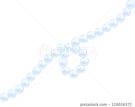 Coquette blue curved pearl 120026372