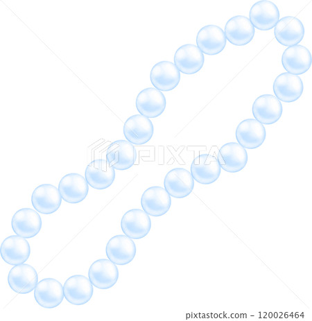 Coquette blue pearl necklace 120026464