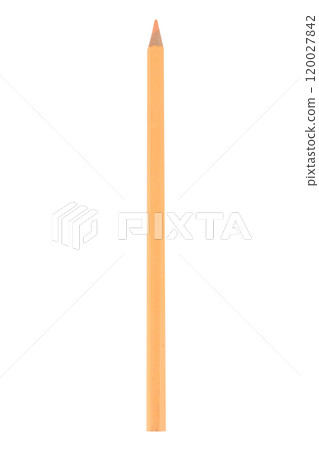 Colored pencil yellow one isolated on white background 120027842
