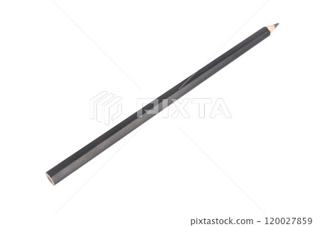 Colored pencil black one isolated on white background 120027859