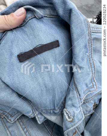 enim jacket or shirt with blank brand label. 120028234