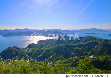 從高宮山展望台眺望的景色（廣島縣尾道市） 120028381