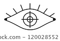 Eye target pupil icon symbol 120028552