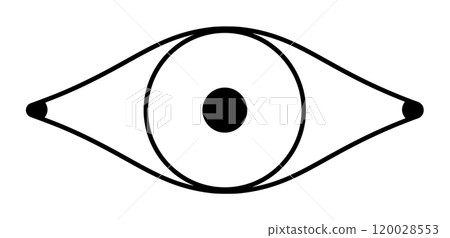 Eye line icon logo symbol 120028553