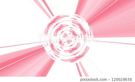 Abstract pink flower with Coral Spiral Design with a Modern Minimalist Look 120028638