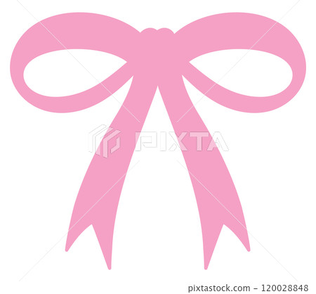Cute pastel pink bow or ribbon for barbie, decoration, patch, brooch, fabric print, breast cancer awareness campaign, logo, icon, sign, symbol, fashion, accessory, women costume, sticker, wedding card 120028848