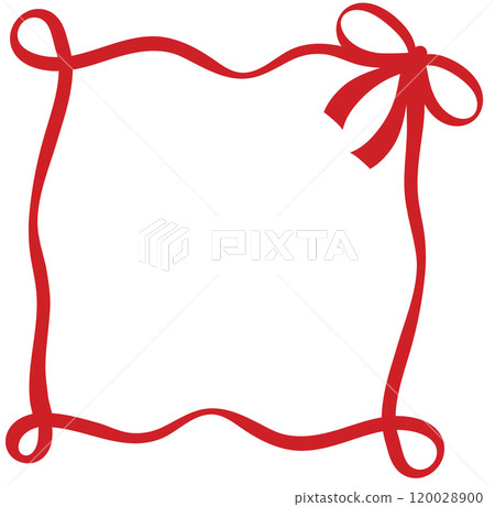 Cute red bow or ribbon for Christmas and New Year, festive decoration, patch, brooch, fabric print, breast cancer awareness campaign, logo, icon, sign, symbol, fashion, accessory, women costume 120028900