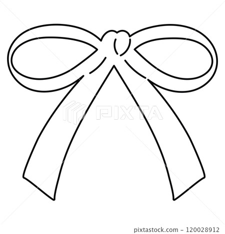 Cute bow or ribbon outline for decoration, kid colouring book, art, painting, tattoo, patch, brooch, fabric print, breast cancer awareness campaign, logo, icon, sign, symbol, fashion, accessory, women Cute bow or ribbon outline for decoration, kid colouring book, art, painting, tattoo, patch, brooch, fabric print, breast cancer awareness campaign, logo, icon, sign, symbol, fashion, accessory, women 120028912