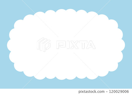 Cloud frame with space for text 120029006