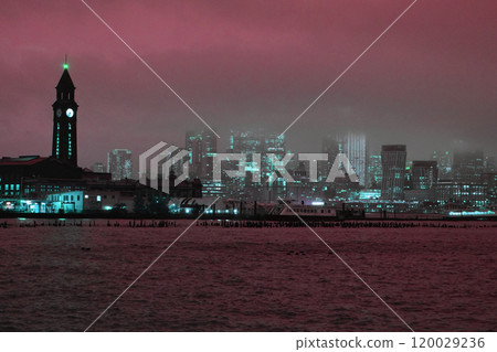 the skyscrapers of Manhattan, NYC, NY, USA, beautiful dramatic cityscape the skyscrapers of Manhattan, NYC, NY, USA, beautiful dramatic cityscape 120029236