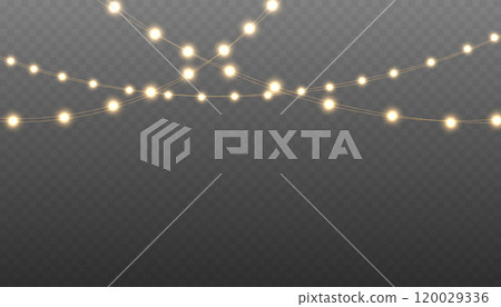Christmas light PNG. Festive Christmas light garlands. Xmas, New Year, wedding or Birthday. Set of Christmas glowing garlands. Christmas light PNG. Festive Christmas light garlands. Xmas, New Year, wedding or Birthday. Set of Christmas glowing garlands. 120029336