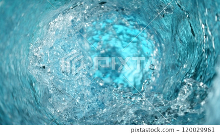 Freeze Motion of Rotating Water in Twister Shape 120029961