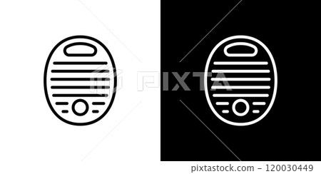 Hot water bottle simple line icon 120030449