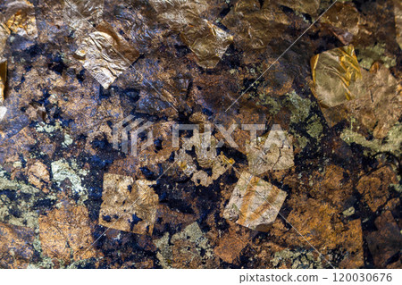 Gold leaf, Luk Nimit texture stone Gold leaf, Luk Nimit texture stone 120030676