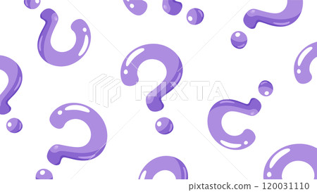 帶有三維可愛 Hatena 標記的背景插圖_16:9 帶有三維可愛 Hatena 標記的背景插圖_16:9 120031110