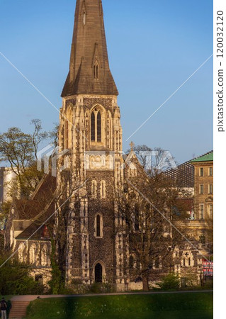 Saint Albans Church, Anglican church in Copenhagen, Denmark, Europe on sunny summer day Saint Albans Church, Anglican church in Copenhagen, Denmark, Europe on sunny summer day 120032120