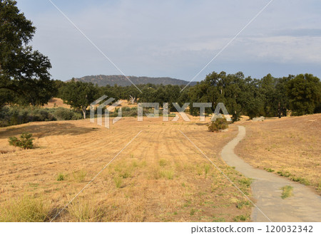 California hills background, view of mountains and river in the valley, natural landscape, wildlife at sunset, hills and plains California hills background, view of mountains and river in the valley, natural landscape, wildlife at sunset, hills and plains 120032342