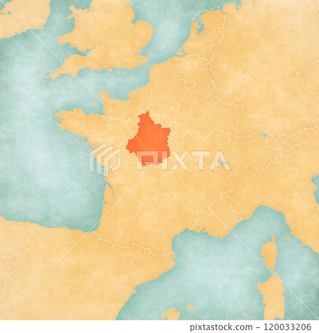 Map of France - Centre-Val de Loire 120033206