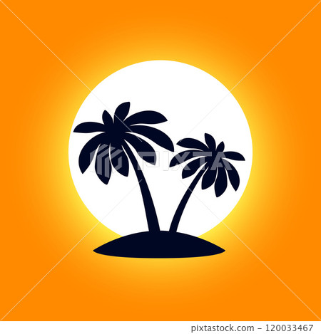 Tropical Palm Tree Tropical Palm Tree 120033467