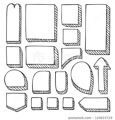 Bullet journal hand-drawn vector frames and elements for notebook, scrapbook, diary, or planner. Doodle black borders isolated on a white background. Bullet journal hand-drawn vector frames and elements for notebook, scrapbook, diary, or planner. Doodle black borders isolated on a white background. 120033729
