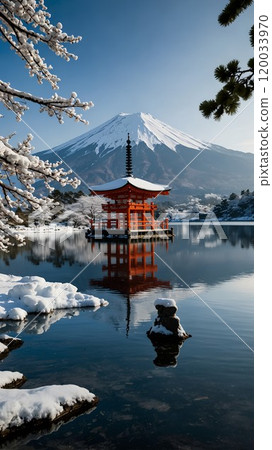 fuji mountain, fuji, autumn 120033970