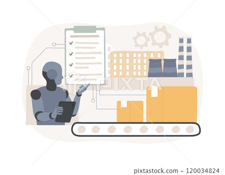 AI-Streamlined Compliance abstract concept vector illustration. 120034824