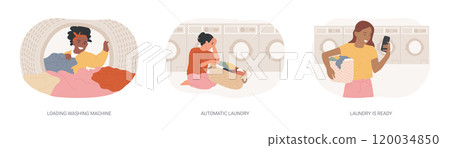 Household chores isolated cartoon vector illustrations se Household chores isolated cartoon vector illustrations se 120034850
