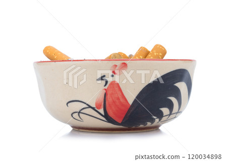 cigarette ash ashtray isolated on white background 120034898