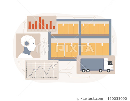 AI-Predictive Demand Analysis abstract concept vector illustration. AI-Predictive Demand Analysis abstract concept vector illustration. 120035090
