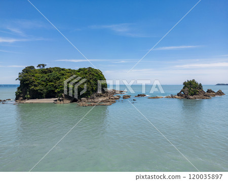 九龍島及台島（無人機空拍）和歌山縣東牟婁郡串本町 120035897