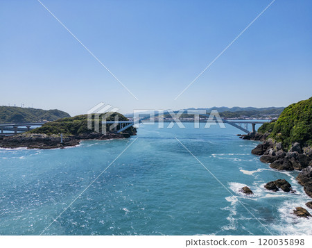 串本大橋（無人機空拍）和歌山縣東牟婁郡串本町 120035898