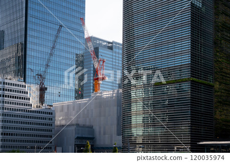 Cityscape with high-rise buildings under construction (around Tokyo Station) Cityscape with high-rise buildings under construction (around Tokyo Station) 120035974