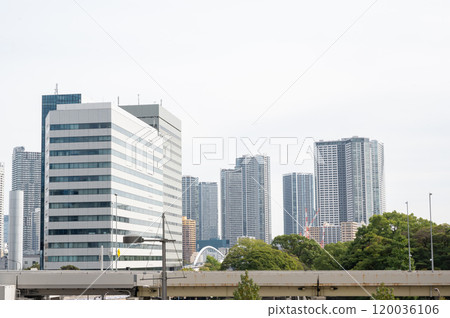 View of skyscrapers from Shiodome View of skyscrapers from Shiodome 120036106