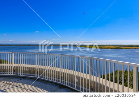 View from the observation deck at Lake Utonai Roadside Station in Tomakomai, Hokkaido 120036554