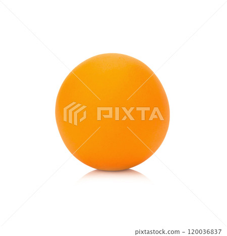 plasticine clay single orange ball on white background closeup plasticine clay single orange ball on white background closeup 120036837
