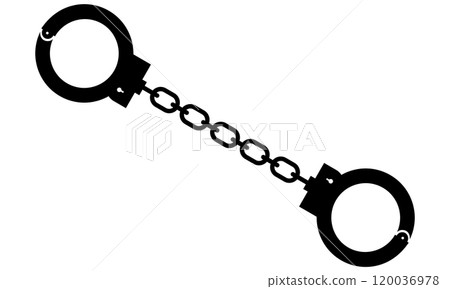Handcuffs icon illustration 120036978
