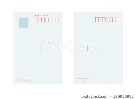 Simple postcard illustration, no lines Simple postcard illustration, no lines 120036993
