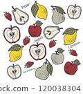 Illustration of a simple apple 120038304