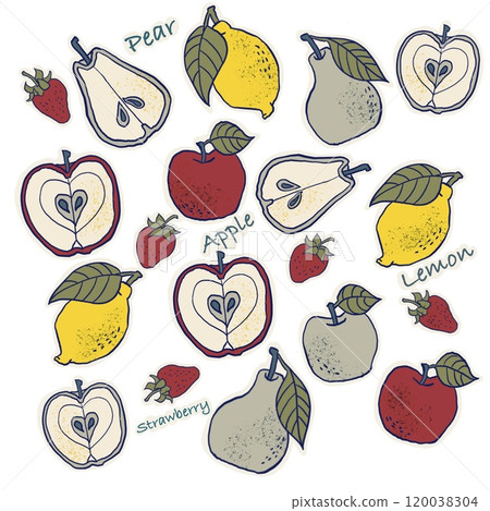 Illustration of a simple apple 120038304